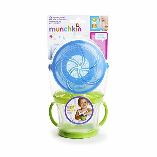 Munchkin 12+ Months Snack Catchers, Assorted Colors - 2 pack